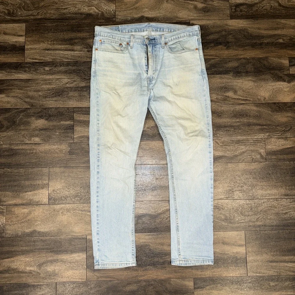 Levi's 510 Light-Wash Straight Leg Regular Fit Denim Jeans Men's Size 34x30